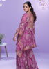 Orchid Purple Georgette Kaftaan Sharara Set