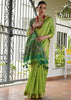 Green Woven Silk Saree With Patola Pallu