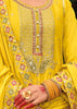 Blazing Yellow Embroidered Designer Suit Set