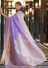 LILAC PURPLE WOVEN BANARASI LINEN SILK SAREE (6938607255745)