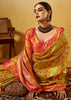 Golden Yellow Dual Tone Woven Kanjivaram Silk Saree