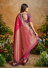 Scarlet Red Woven Banarasi Silk Saree
