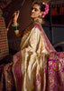 Off White Woven Banarasi Designer Silk Saree
