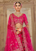 Dark Pink Heavy Embroidered Designer Lehenga