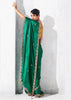 Alpine Green Embroidered Designer Silk Saree