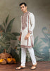 Snow White Embroidered Stitched Kurta Set