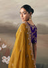 Mustard Yellow Tissue Embroidered Wedding Wear Saree