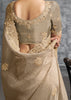 Sand Beige Embroidered Tissue Silk Saree