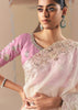 Off White Embroidered Designer Silk Saree