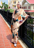 Off white Satin Crepe Printed Silk Saree