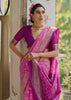 Super Pink Woven Patola Silk Saree