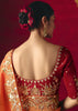 Sunrise Orange Designer Embroidered Saree