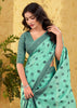 Fair Green Woven Linen Silk Saree
