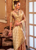 Plum Peach Woven Banarasi Tissue Silk Saree