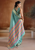 Radiance Blue Woven Banarasi Silk Saree