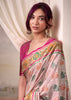 Bloom Pink Woven Patola Silk Saree