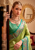 Lime Green Woven Banarasi Tissue Silk Saree