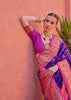 Royal Purple Woven Paithani Silk Saree