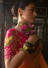 "Exclusive Offer" : Zinnia Orange Woven Embroidered Banarasi Silk Saree