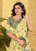 Delight Yellow Woven Linen Silk Saree