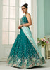 Rama Green Georgette Embroidered Sequins Lehenga Set