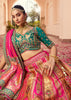 Royal Pink Banarasi Silk Embroidered Lehenga