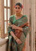 Coffee Brown Woven Banarasi Silk Saree