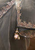 Pre Order: Powder Grey Designer Silk Saree