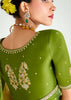 Mehandi Green Ombre Banarasi Tissue Saree
