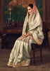 Mist Green Woven Embroidered Saree