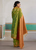 Kiwi Green Woven Tussar Silk Saree