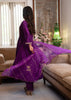 Royal Iris Purple Embroidered Saree (10702047117505)