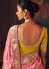 Blossom Pink Woven Embroidered Saree