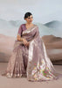 Mauve Woven Banarasi Tissue Silk Saree