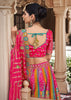 Multicolor Banarasi Silk Embroidered Lehenga