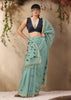 Pastel Blue Woven Cotton Silk Saree