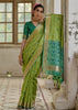 Pistachio Green Woven Patola Silk Saree