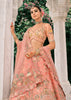Coral Peach Heavy Embroidered Designer Lehenga
