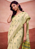 Delight Yellow Woven Cotton Silk Saree