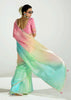 Multicolour Shaded Ombre Banarasi Tissue Saree