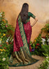 Rich Maroon Woven Soft Silk Saree