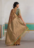 Hazel Brown Woven Tussar Silk Saree