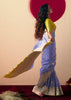 Lavender Purple Woven Banarasi Silk Saree