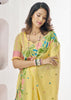 Delight Yellow Woven Linen Silk Saree