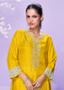 Sunshine Yellow A-Line Embroidered Kurta
