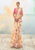 Off White Woven Banarasi Designer Silk Saree With Embroidered Blouse