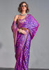 Royal Purple Dual Tone Banarasi Soft Silk Saree (10158668480705)