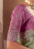 Sage Green Embroidered Designer Silk Saree