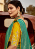 Aqua Green Woven Banarasi Designer Silk Saree With Embroidered Blouse