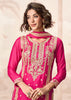 Queen Pink Wedding Wear Embroidered Plazzo Set